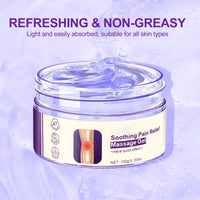2Pcs Joint Pain Relief Gel Purple Soothing Massage Gel for Joint Activities Throughout The Body, with Emu Oil & Turmeric, Effective Soothes Knees, Hands, Neck, Lumbar, and Feet