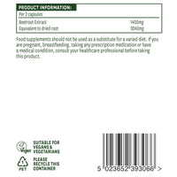 Natures Aid Organic Beetroot 4620mg 60 Capsules (Pack of 3)