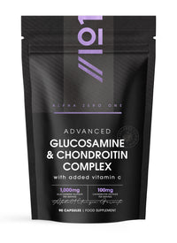 ALPHA01 Glucosamine & Chondroitin Complex - 90 Capsules - with MSM, Boswellia, Rosehip, Ginger & Turmeric - Made from Pasture Raised, Grass-Fed Bovine (45 Day Supply) by Alpha01
