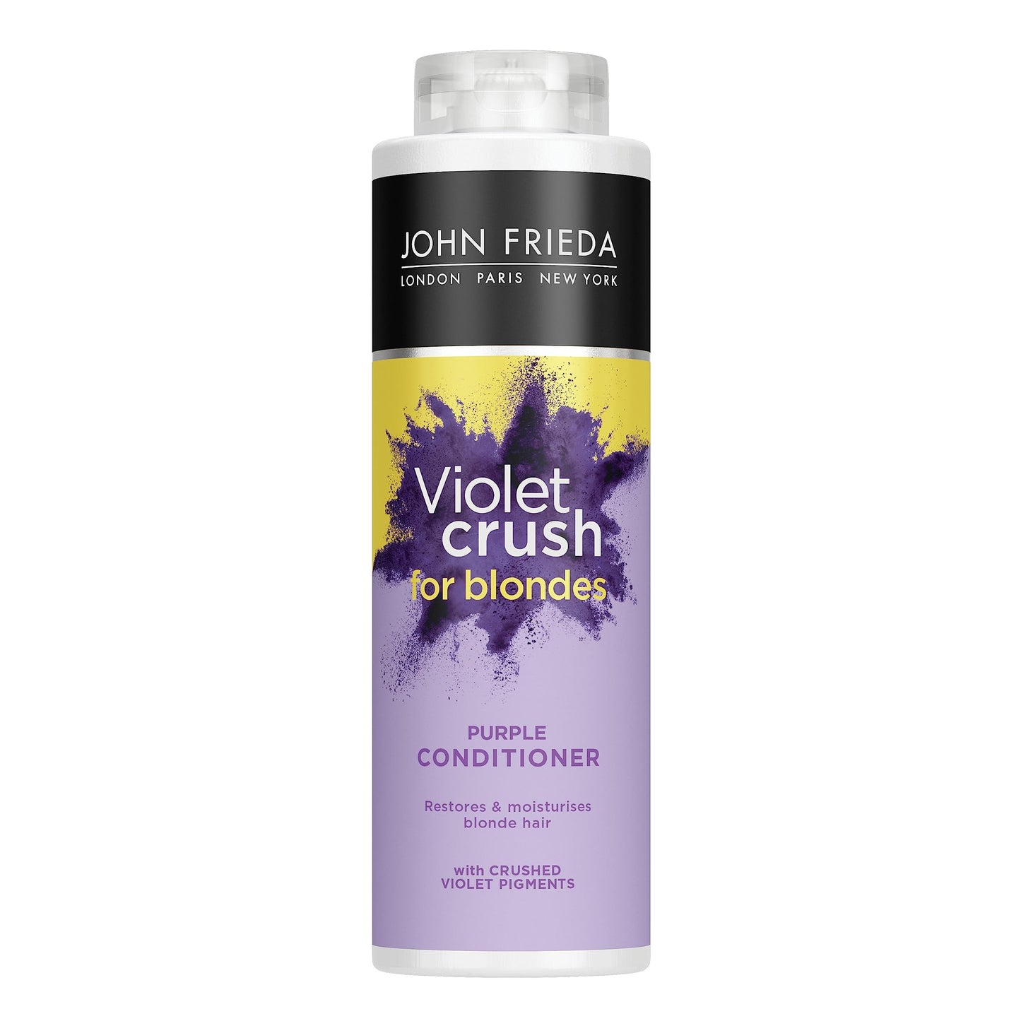 John Frieda Violet Crush for Blondes Toning Conditioner for Blonde Hair, Purple Conditioner for Blondes Value Pack 500 ml