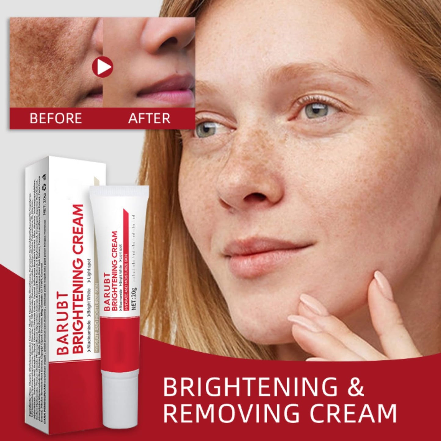 ISBEAUSOLS Brightening Face Cream - Moisturizer for Women - Dark Spot Remover for Women - Face Moisturiser for Dry Skin - Deeply Nourishes and Moisturise Skin - Skin Lightening Cream