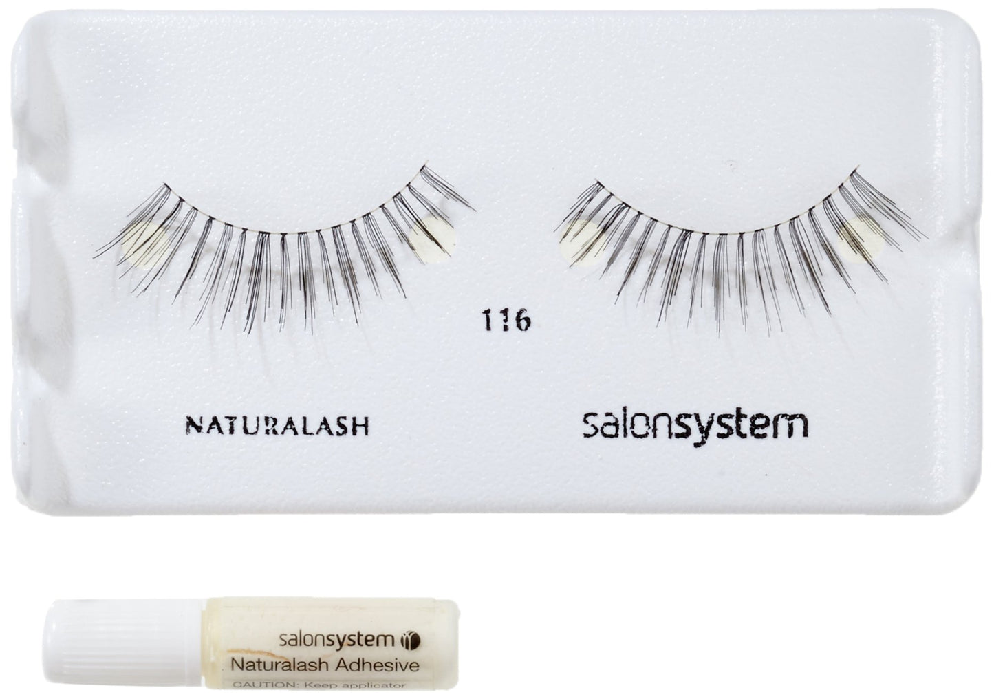 Salon System Naturalash Quick and Easy Re-Usable Black 116 Lashes