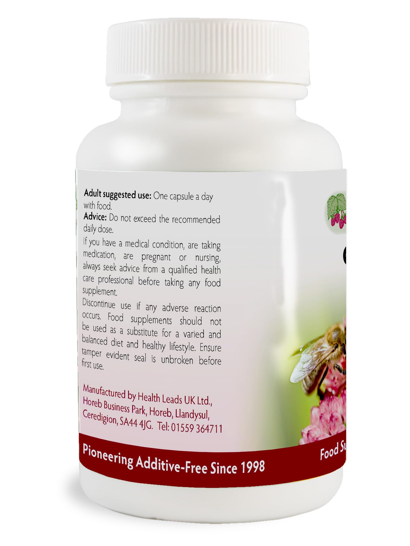 Health Leads ...Working With Nature High Strength Collagen 400mg 90 Capsules, 3 Months Supply, Premium Hydrolysed Porcine Powder, Wrinkles, Hair, Skin, Nails & Joints, Magnesium Stearate Free & No Nasty Additives, Made in Wales