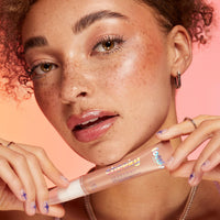 Lottie London Cheeky Glow in Peach Bellini, Liquid Blush & Sheer Highlighter, Buildable Formula Infused with Hyaluronic Acid, Vegan & Cruelty-free