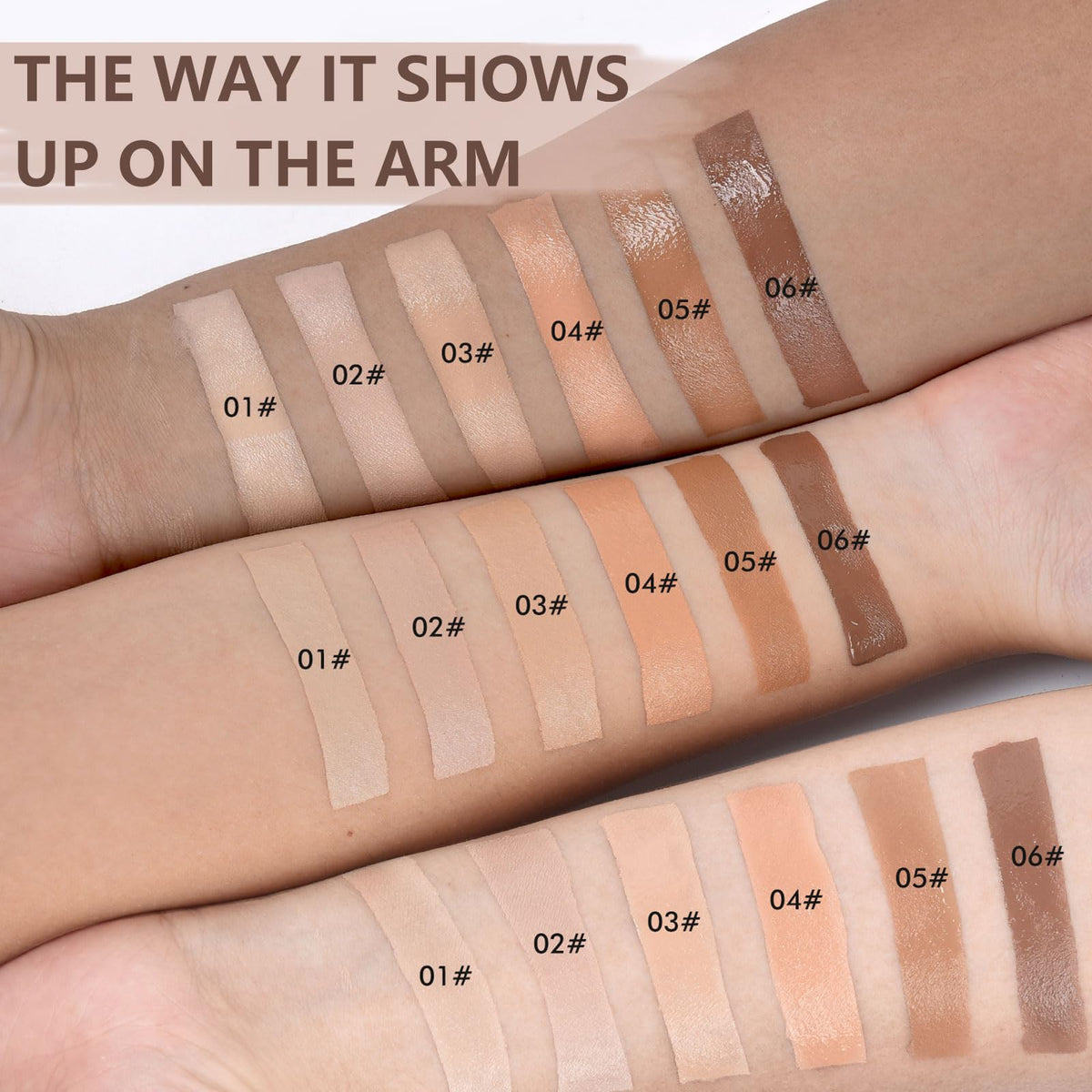 COODAM Full Coverage Foundation for Mature Skin - Long Wear Matte Face Foundation, Bottom Press Liquid Foundation Removable, Full Coverage Foundation for Women and Girls (06#, 40ml)