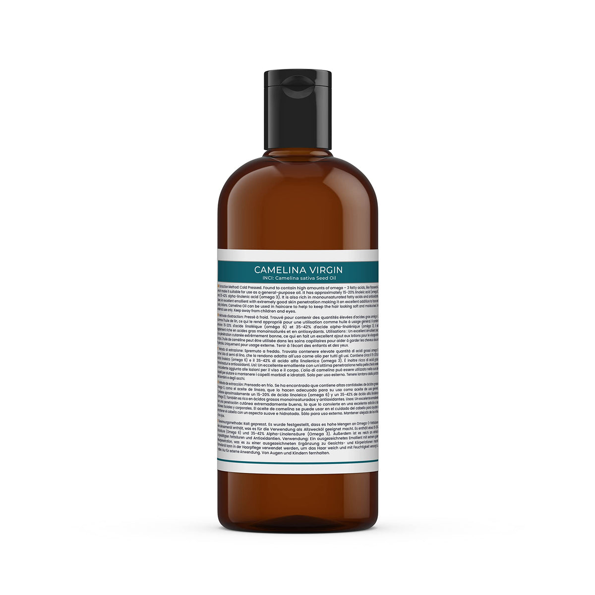 Mystic Moments| Camelina Carrier Oil 500ml (Camelina sativa) | Lightweight Nourishing Treatment for Skin & Hair Care | Natural Hydrating Beauty for Massage & DIY Skincare