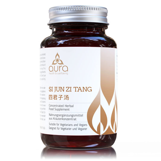 aura Si Jun Zi Tang 四君子汤 (China Root & Ginseng), 5:1 Concentration Ratio, 4-9x More Concentrated Than Other Brands, Vegan Friendly, Gluten-Free, Non-GMO, Authentic Natural Herbs, 60 Tablets