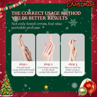 MINSHZEE 5 Piece Christmas Hand Cream Set, Hand Cream Gift Set, Botanical Scented Hand Cream, Natural Ingredients, Non-Greasy, Fast Absorbing For Moisturizing and Nourishing