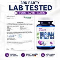 Hepatica Triphala Extract 4,500mg Equivalent | 450mg 10:1 Extract | Amalaki, Haritaki & Bibhitaki | 120 Vegan Capsules | 3rd Party Lab Tested