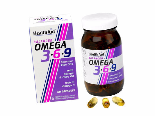 HealthAid Omega 3-6 - 9-60 Capsules