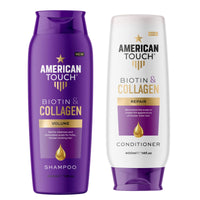Generic American Touch Biotin & Collagen Shampoo and Conditioner Set (2 x 400ml) – Volumising & Thickening for Fine, Thinning & Damaged Hair – Strengthens & Repairs for Fuller, Thicker Hair – for Men & Women