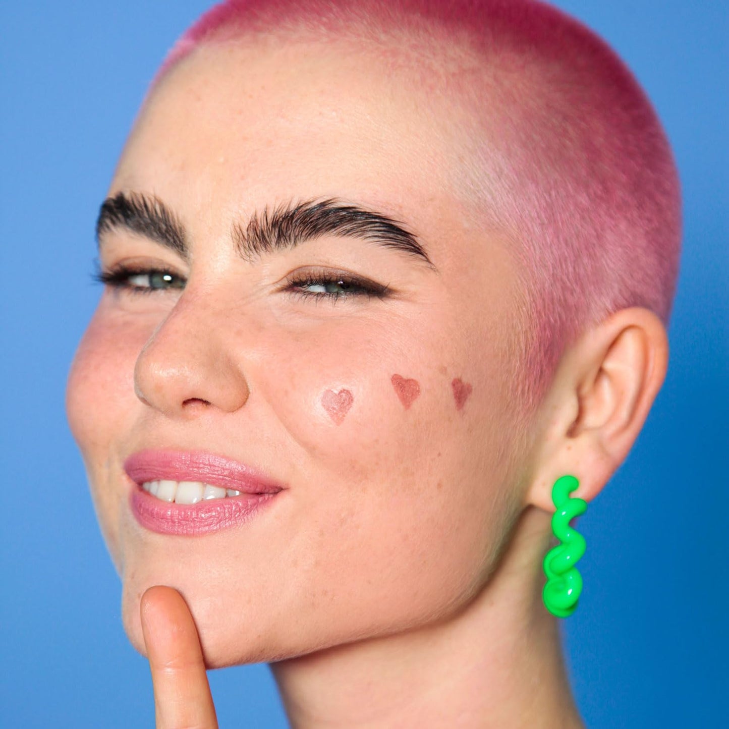 Lottie London Cheeky Kiss in Such a Flirt, Multi-tasking Lip & Cheek Color Stick, Easy-to-apply Blusher & Lipstick, Infused with Hyaluronic Acid & Vitamin E