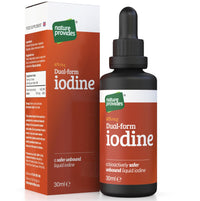 Nature Provides Natural Dual-Form Iodine : 100% Free and Unbound Iodine/Iodide Supplement. 675mcg (30ml) for Energy, Mood & Metabolism. Made in The UK.