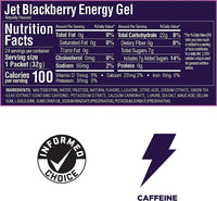GU Gu Energy Running Gels - 4 Gel Taster Pack - Sports Energy Gels For Running , Cycling, Triathlon (Jet Blackberry)