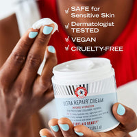 FIRST AID BEAUTY First Aid Beauty Bundle: KP Bump Eraser Body Scrub with 10% AHA – 226 g – and Ultra Repair Cream Intense Hydration Moisturiser – 170 g