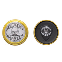 THE VINTAGE GROOMING CO. Black Mustache Wax | Bare Bones | Hide Grey Hair In Beard Or Moustache | Medium Hold 1 oz or 30ml Tin | No Heat Source Required | Unscented