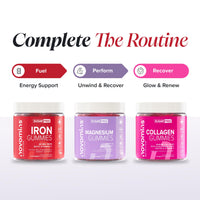 novomins Iron Gummies with Vitamin C - Sugar Free - 1 Month Supply - 20mg with 24mg Vitamin C - Immune System & Energy - Alternative to High Strength Tablets - Iron Supplements for Women & Men - Novomins