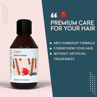 LISCH 100% Natural Head Lice Treatments That Kills Eggs and Lice - Organic Nit Treatment for Kids - Daily Nit Shampoo Extra Strength - Headlice Treatment for Adults and Kids, 250ml of nit Solution