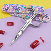 LIVINGO Premium Manicure Scissors Multi-Purpose Stainless Steel Cuticle Pedicure Beauty Grooming Kit for Nail, Toenail, Eyebrow, Eyelash, Dry Skin Curved Blade 9cm