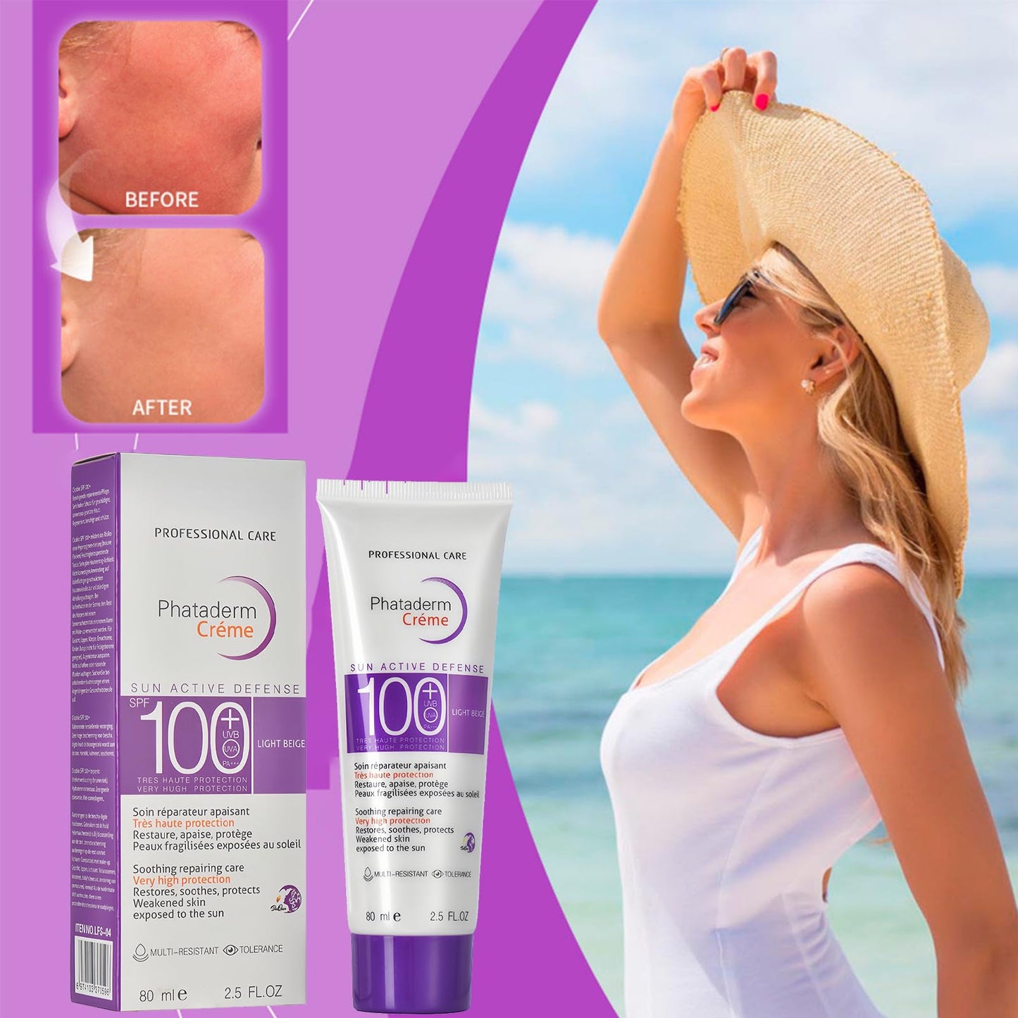 EliiSkinn Sunscreen SPF 100+ Face Suncream, PA+++, Ultra-Light UV Protection, Water & Sweat Resistant, Non-Greasy, Non-Sticky - Refreshing Formula