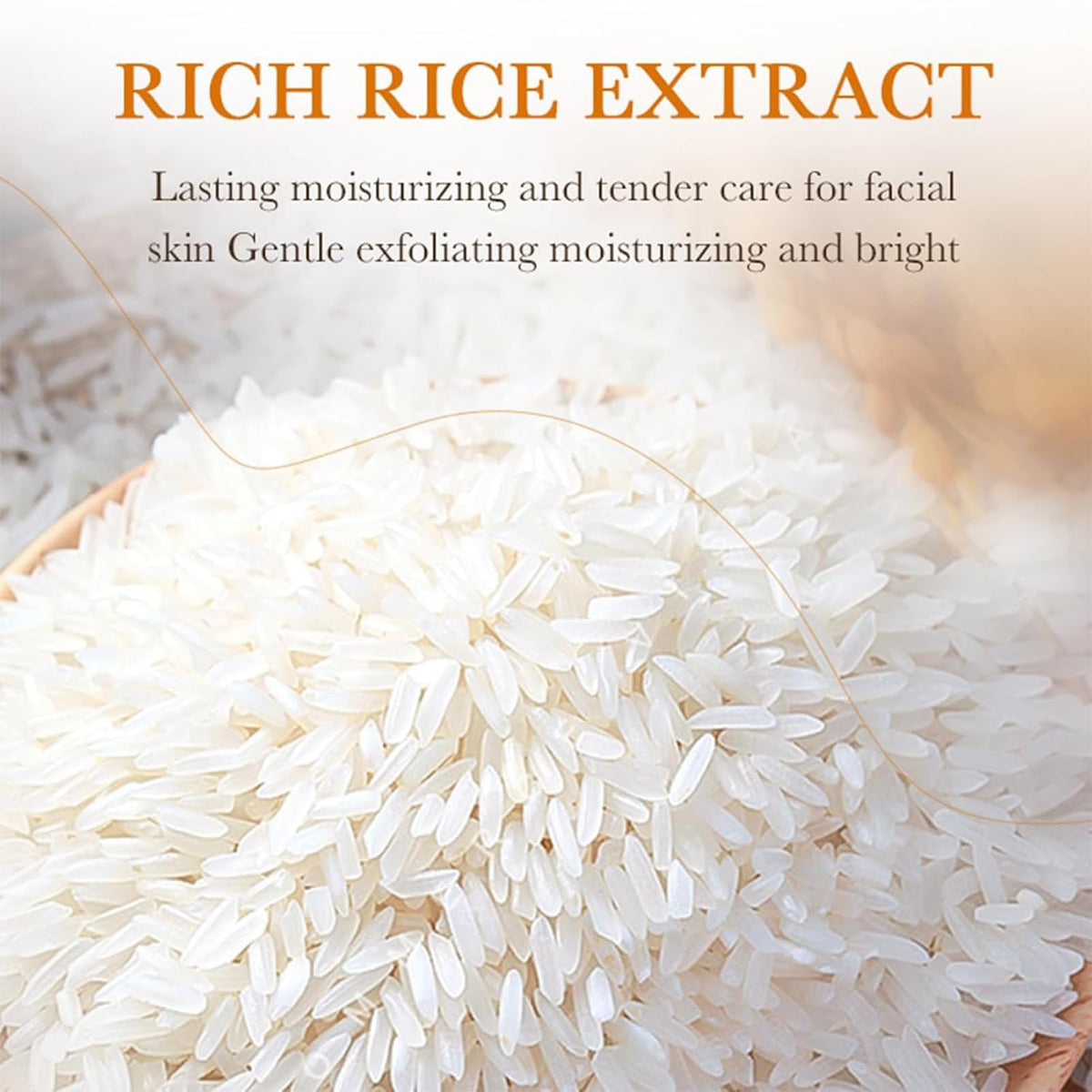 MrCuvaryas Rice Face Cleanser, Natural Face Wash,Rice Face Wash, Foaming Cleanser with Silicone Brush, Gentle Facial Cleanser, Facial Wash Women, Facial Cleansing Washes for Hydrating,Deep Pore Cleansing