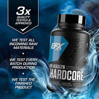 All American EFX Kre Alkalyn Hardcore | Build Muscle & Enhance Performance | Thermogenic pH Correct Creatine Monohydrate Pill Supplement (120 Pills)