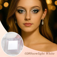 ZoeyShine Snowlight White Matte Single Eyeshadow, Waterproof and Long-Lasting
