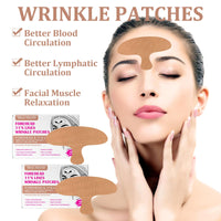 MADGININE 10 Pieces Forehead Wrinkle Patches,Wrinkle Patches High Elasticity Japanese Face Tape Moisturizing Face Tape Available for Both Men and Women Suitable for Forehead and Facial Wrinkles