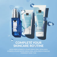 Avon Anew Hydrating Overnight Mask 75ml, Formulated with Hyaluronic Acid and Shea Butter to Boost Skin's Moisture and Reduce Fine Lines, Cruelty Free