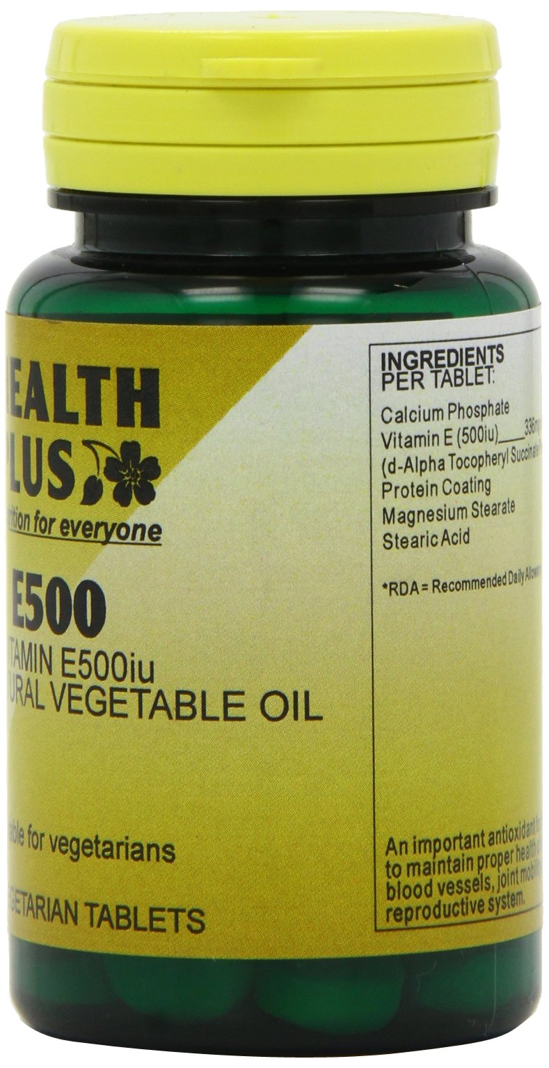 Health Plus E500 Vitamin E Supplement - 30 Tablets