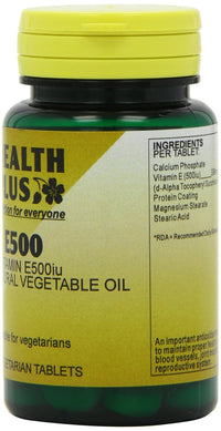 Health Plus E500 Vitamin E Supplement - 30 Tablets