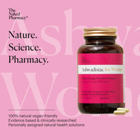 The Naked Pharmacy | Ashwadisiac for Women | Libidio Booster | Energy & Hormonal Balance | Ashwagandha, Saffron, Fenugreek & Prebiotic | High Strength | Natural No Additives | 60 Capsules