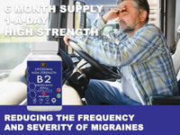MetaSuperfoods Vitamin B2 Riboflavin | 400mg Migraine Support 180 Capsules | 6 Months Supply | Vegan, High Strength Riboflavin Supplement | Liposomal Delivery for Maximum Absorption | Non-GMO | UK Company