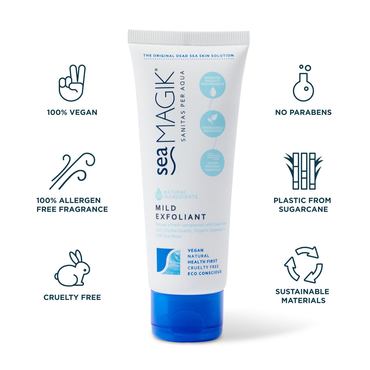 Sea Magik - Face Exfoliator Scrub, Suitable for All Skin Types (75ml)