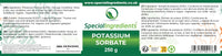 SPECIAL INGREDIENTS Potassium Sorbate (Mould Inhibitor) 250g Premium Quality, Non-GMO, Gluten Free – Recyclable Container