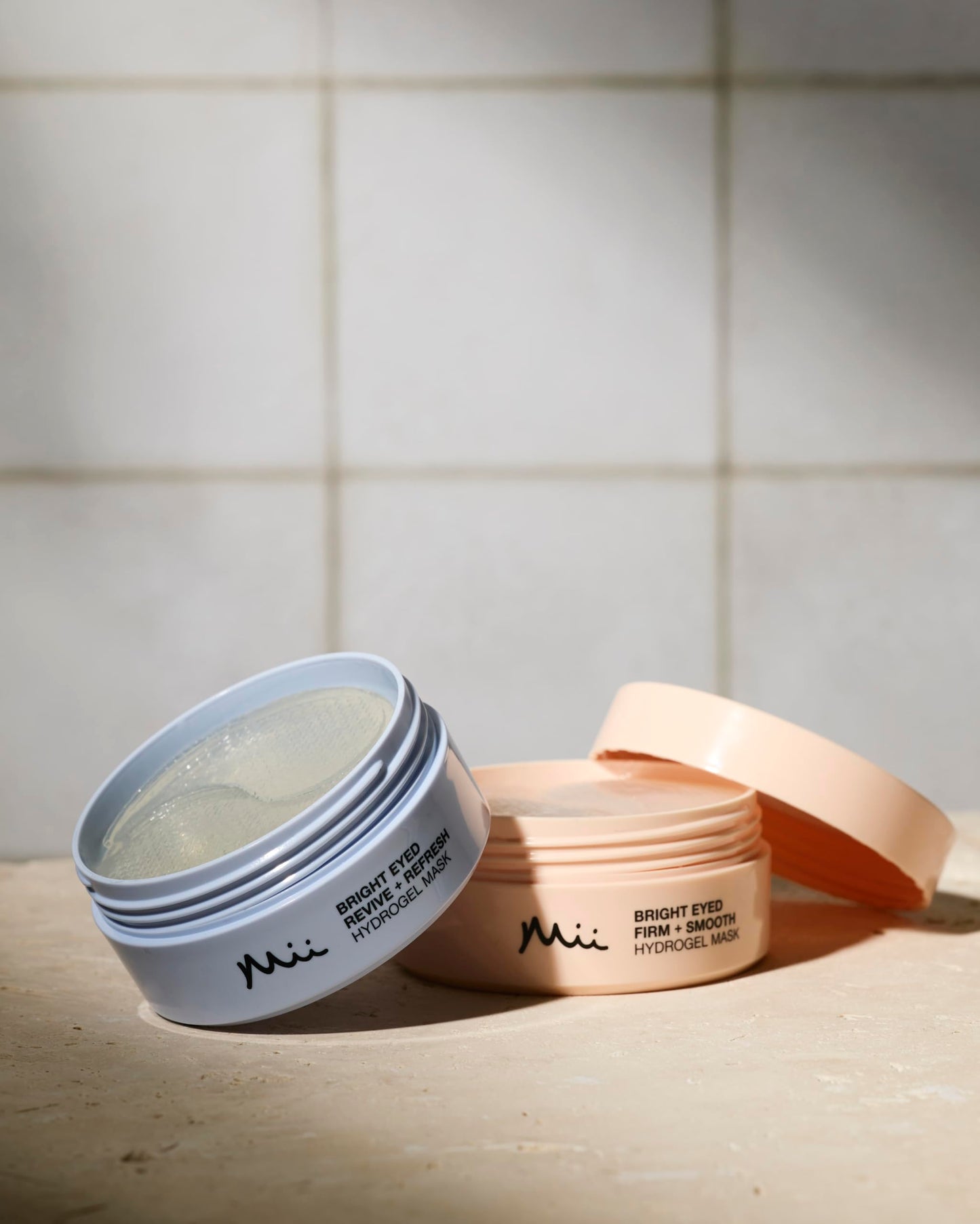 Mii Cosmetics Bright Eyed Firm + Smooth Hydrogel Eye Mask | Smooths, Firms, & Brightens the Under-Eye Area | Under Eye Gel Patches for Dark Circles, Puffiness, & Fine Lines | 60 Cooling Pads