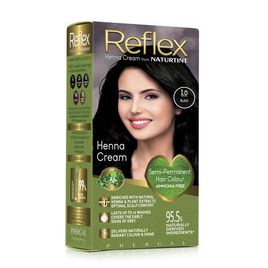 Naturtint Reflex SemiPermanent 90 Millilitres, 1.0 Black, 1 count