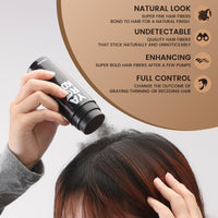 MIFANYO Instant Hair Thickening Fibers, Light Blonde, Hair Building Fibers for Conceals Hair Loss, Instantly Hairline Filler Powder for Thinning Hair, Women Root Touch Up, Men Bald Spot Cover Up