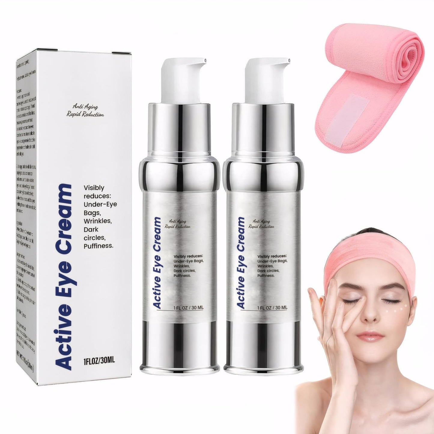 LINXINS Seagrill Serum Anti Wrinkle Essence, Instant Firm Eye Bag Cream, Eye Tightening Cream Instant for Eliminate Wrinkles, Eye bags, Puffiness, and Tightens the Skin Around the Eyes (60ml)