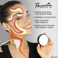 Mehron Makeup Paradise Makeup AQ Face and Body Paint Pro Size | Perfect for Special FX, Cosplay, and Halloween | Water Activated Face Paint & Body Paint 1.4 oz (40 g) (Storm Cloud)