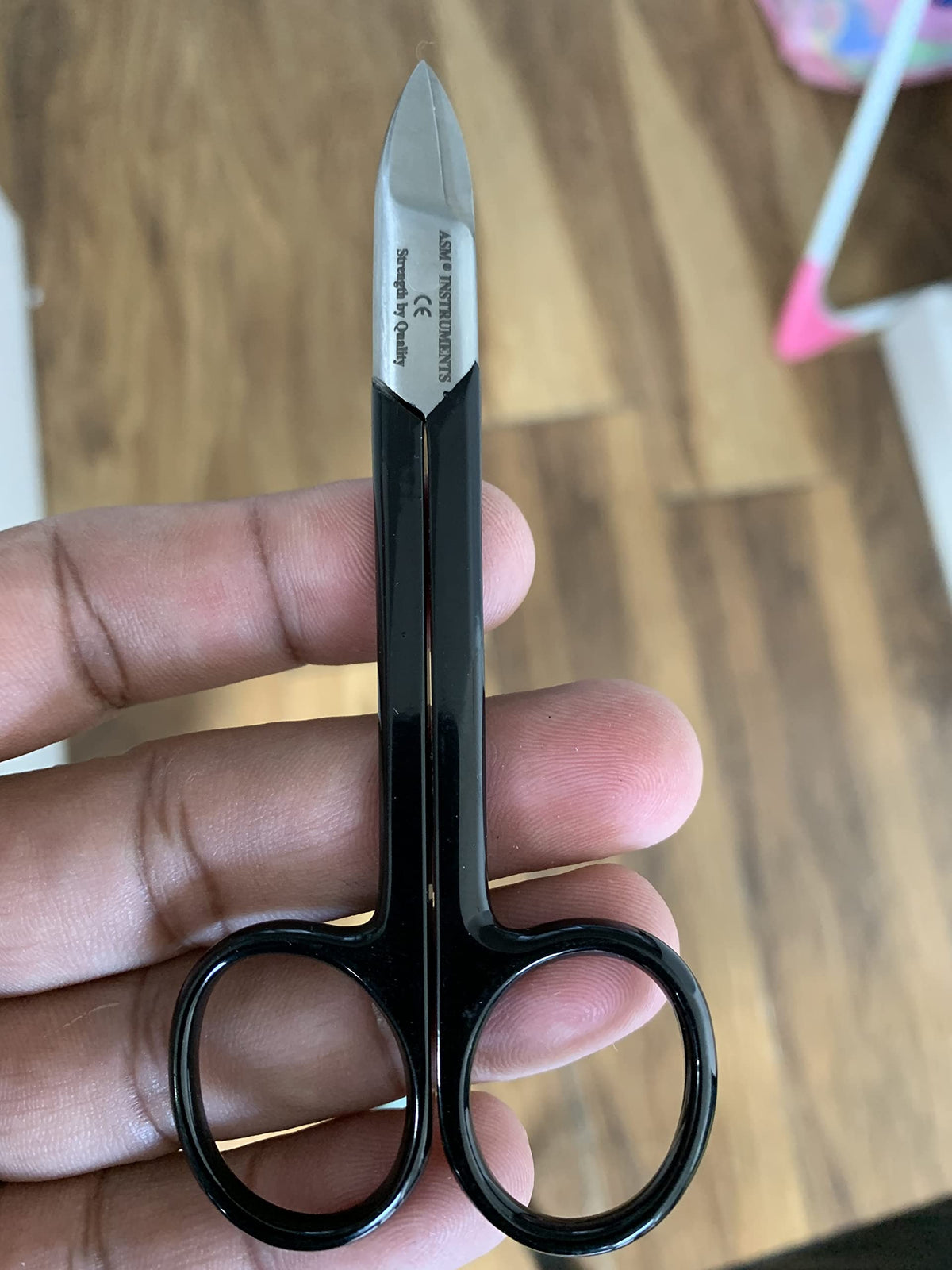 Asm Instruments Professional Pedicure Ingrown Toenail Scissors Clippers Stainless Steel Heavy Duty Thick Toenails Curved Nippers Men’s Women’s 12cm