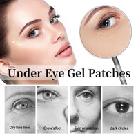HIVETZ Under Eye Patches,Collagen Under Eye Mask,Under Eye Gel Pads,Avocado Under Eye Patches,Under Eye Gel Patches,Eye Masks Skincare,Eye Masks for Puffy Eyes,Bags,Dark Circles and Wrinkles(30 Pairs)