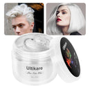 Ultikare Temporary Hair Colour Cream, Ultical Hair Colour Wax Temporary Hair Wax Colour Instant DIY Cosplay for Carnival Christmas Halloween Parties for Men and Women (White)