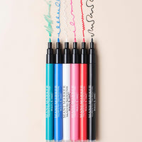 Nails Inc Nails.INC Mani Marker Trio, Easy to Use Nail Polish Art Pen With Precision Tip, Quick Drying, Cruelty Free, Vegan, Includes Bright White, Bubblegum Pink and Mascara Black