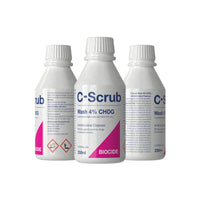 C-Scrub Wash Chlorhexidine 4% w/v | 250ml | Anti-Microbial Hand, Skin Cleanser | Pump Dispenser | Antibacterial Wash