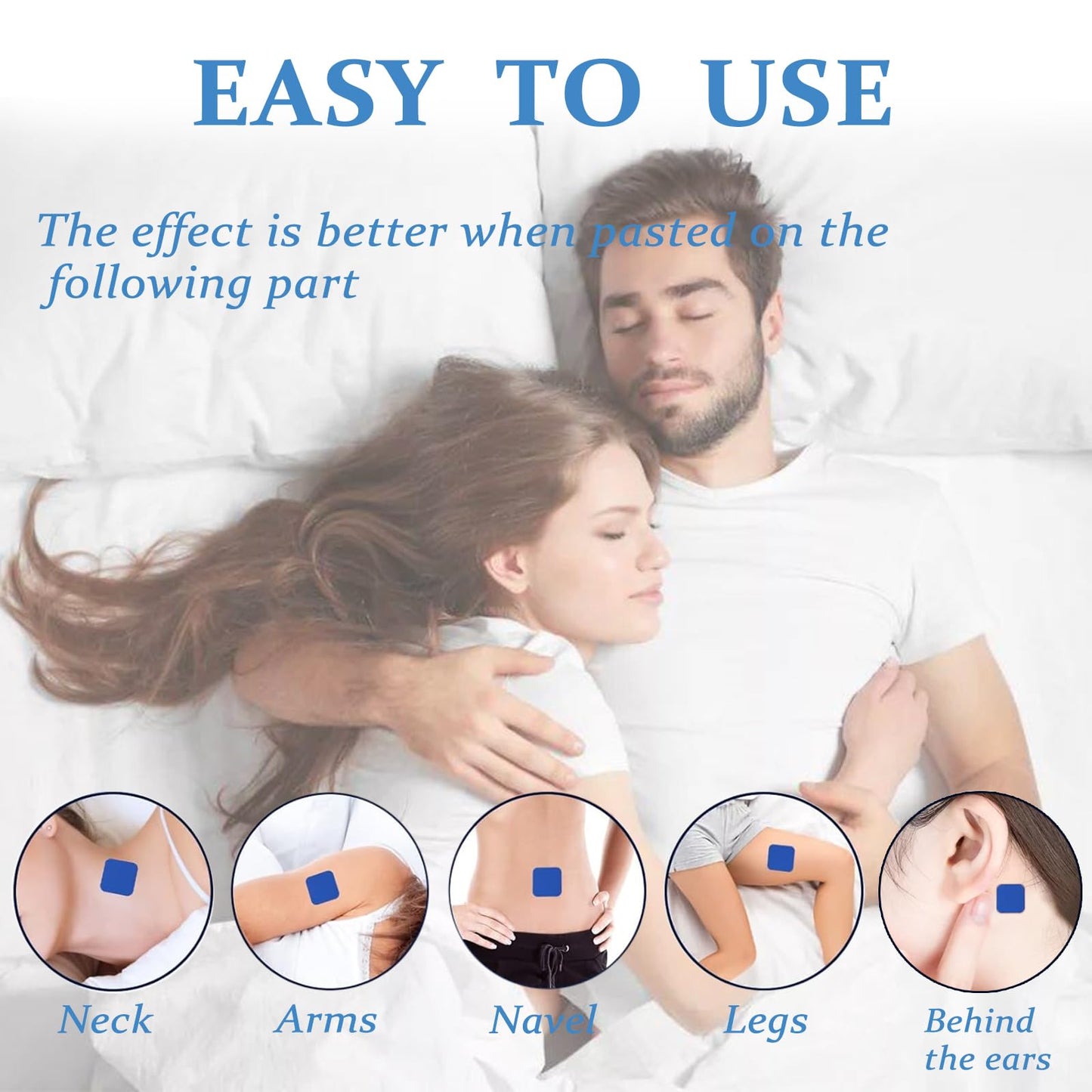 Veroa 60 Pcs Sleep Patches for Adults Melatonin Sleep Aids - Fast Efficient,Cruelty-Free Non-Allergenic,Drug-Free Natural Sleep Patches Help Deep Sleep Adults