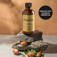 Simon & Tom Simon&Tom Moroccan Treatment Oil - Pure Organic Argan Hair Oil - Hair Oil For Dry and Damaged Hair - Frizz Free Serum - Intense Shine - Thermal Protector /100 ml - Made in Spain