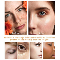 Tioueo Color Changing Foundation SPF15,Seamless Tone-Matching,Long-Lasting Hydration Nourishment, and Sun Protection for All Skin
