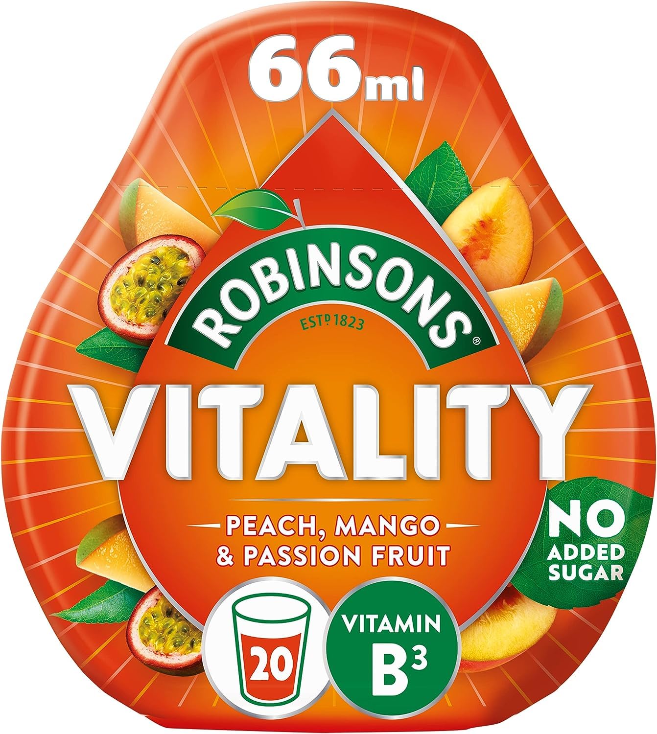 Robinsons 2x Vitality Peach, Mango & Passion Fruit +2x Boost Benefit Drops Raspberry, Strawberry & Acai with Vitamin B6 | By SHANZA DEPARTMENTALS