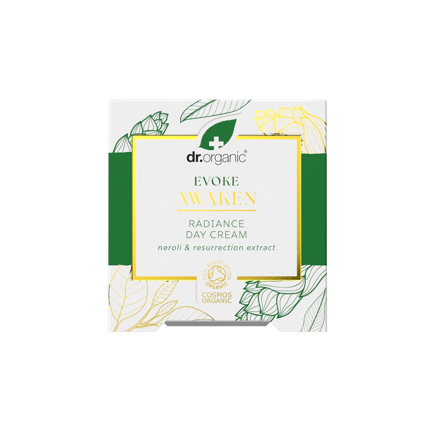 Dr. Organic Dr Organic Evoke Awaken Radiance Day Cream, Hydrate, Even Skin Tone, Brighten Complexion, with Neroli & Resurrection Extract, Certified Organic, 50ml